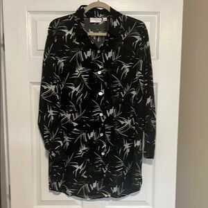 Black and White swim coverup